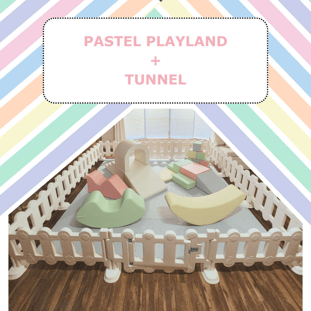 PASTEL SOFT PLAY WITH TUNNEL