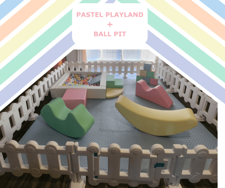 PASTEL PLAYLAND + BALL PIT