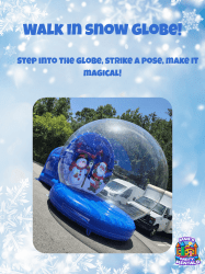 Giant walk in snow globe