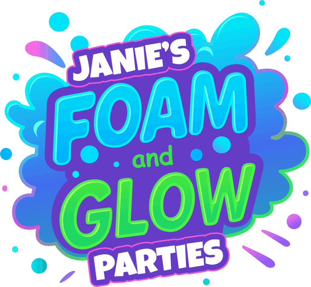 Janies Glow . Logo . Final Foam & Glow Parties