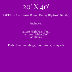 20x40 Tent Package A