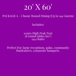 20x60 Tent Package A