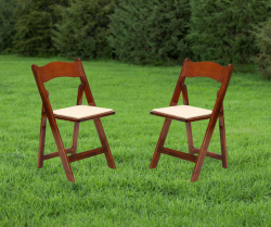 Fruitwood Chair with Ivory Pad